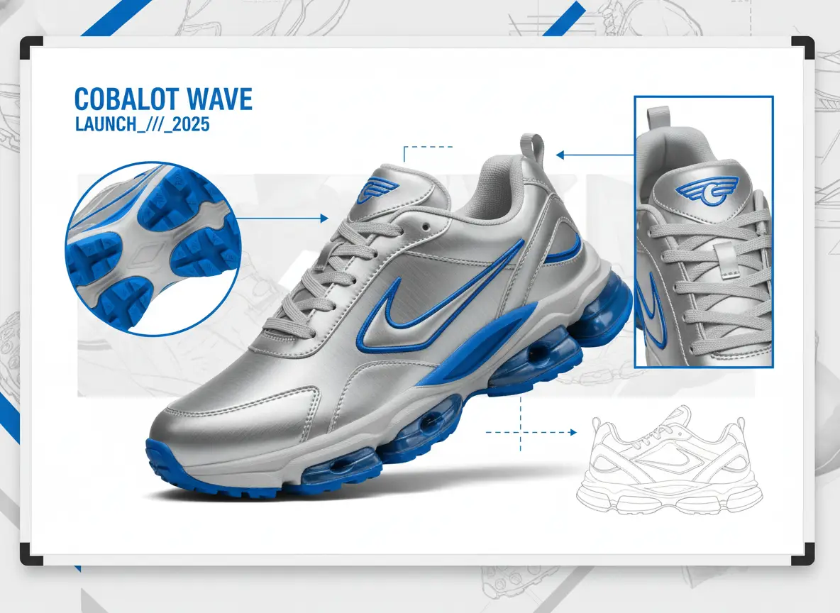 Multi-image sneaker board showing colorway variations on a studio field